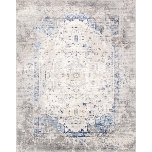 Pasargad Home 10 x 14 ft. Efes Design Power Loom Area Rug, Light Grey PD-169B 10x14 - main